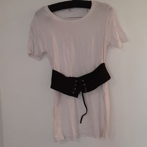 Ardene White shirt with corset